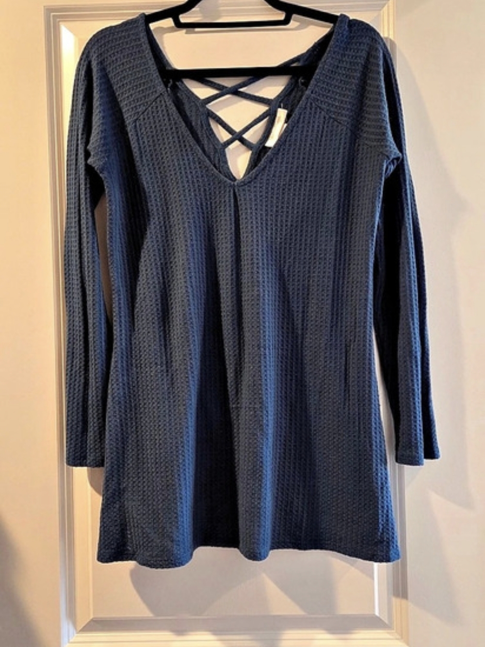 Motherhood Maternity Long Sleeve Tunic in Blue